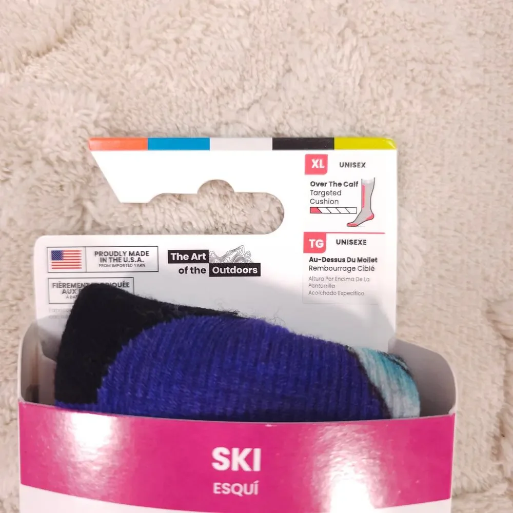NWT Smartwool Ski Winter Haze Print Socks Unisex Sz XL